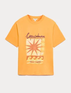 Pure Cotton Oversized Graphic T-Shirt