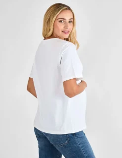 Pure Cotton Oversized Maternity T-Shirt