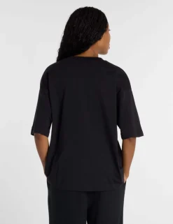 Pure Cotton Oversized Script Graphic T-Shirt