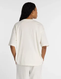 Pure Cotton Oversized Script Graphic T-Shirt
