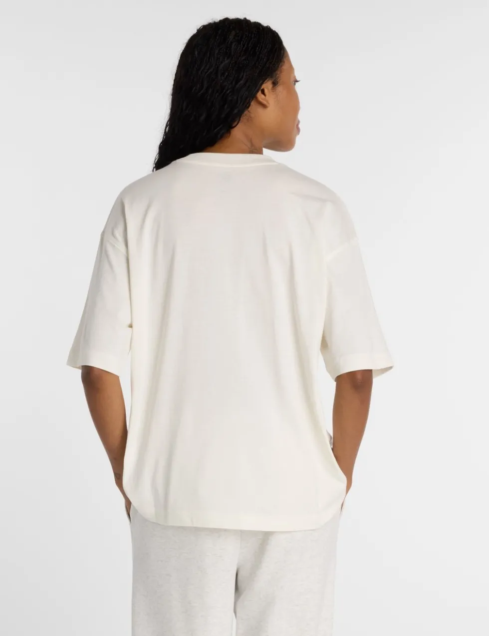 Pure Cotton Oversized Script Graphic T-Shirt