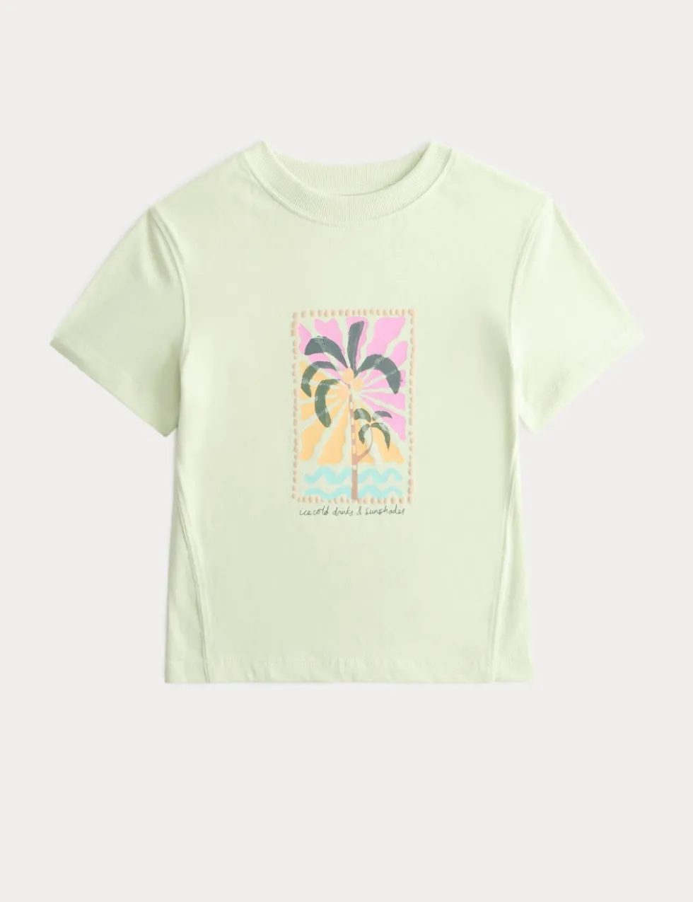 Pure Cotton Palm Print T-Shirt (2-8 Yrs)