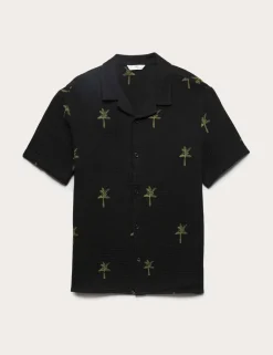 Pure Cotton Palm Tree Patterned Shirt (6-16 Yrs)