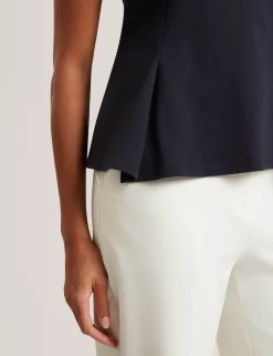 Pure Cotton Panel Detail Top