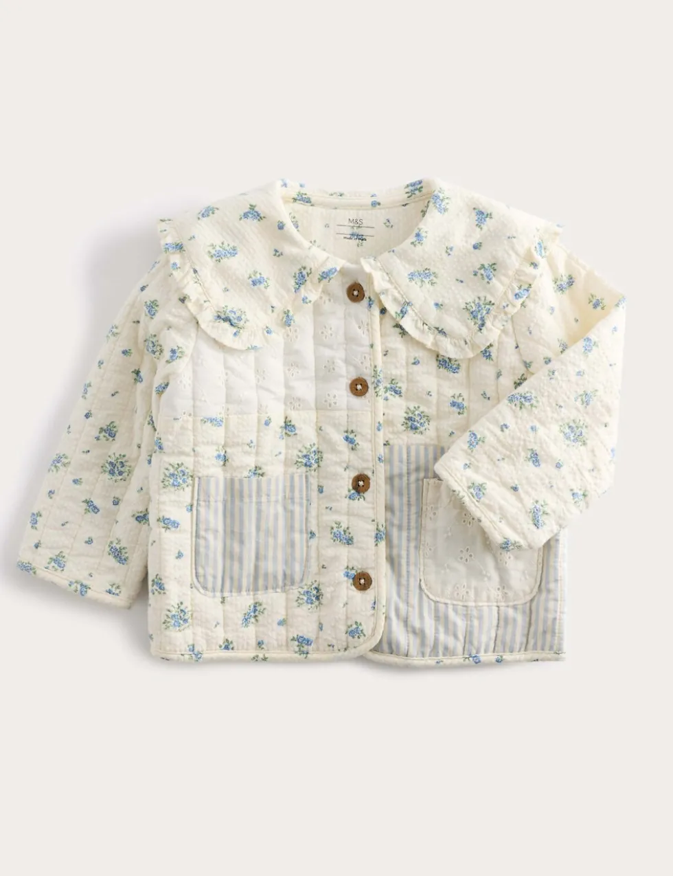 Pure Cotton Patchwork Jacket (0-5 Yrs)
