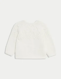 Pure Cotton Patterned Cardigan (0-3 Yrs)