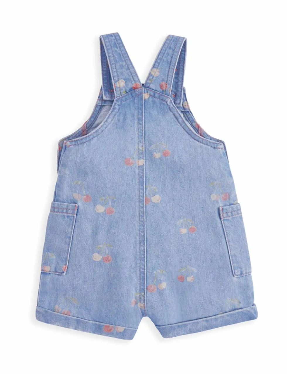 Pure Cotton Patterned Dungarees (0-3 Years)