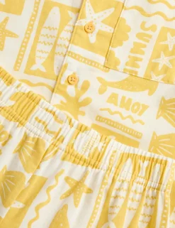 Pure Cotton Patterned Pyjamas (1-8 Yrs)