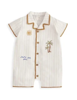 Pure Cotton Patterned Romper (0-18 Months)