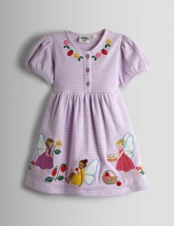 Pure Cotton Patterned Round Neck Dress