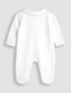 Pure Cotton Patterned Sleepsuit (3-18 Mths)