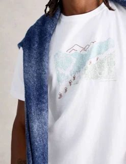 Pure Cotton Pedal Graphic T-Shirt