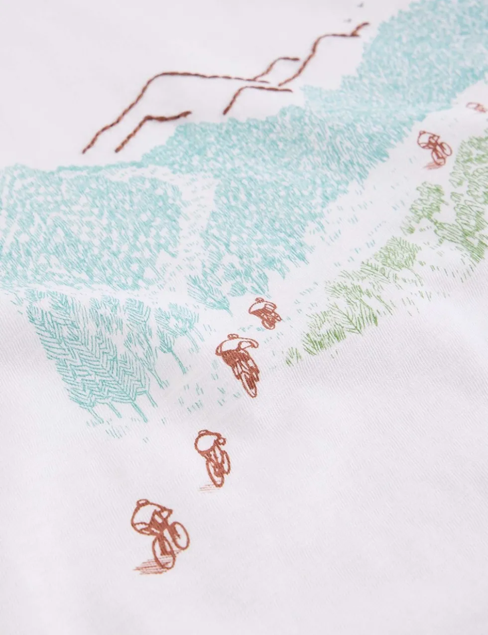 Pure Cotton Pedal Graphic T-Shirt