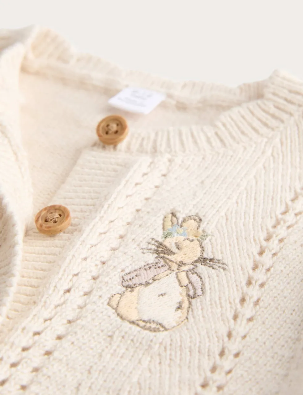 Pure Cotton Peter Rabbit Cardigan (0-3 Yrs)