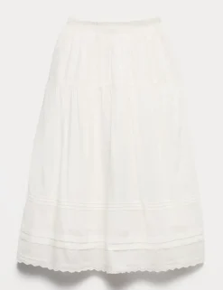 Pure Cotton Pin Tuck Maxi Skirt (6-16 Yrs)