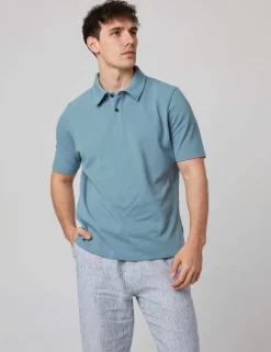 Pure Cotton Pique Polo Shirt