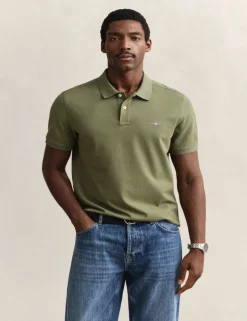 Pure Cotton Pique Polo Shirt