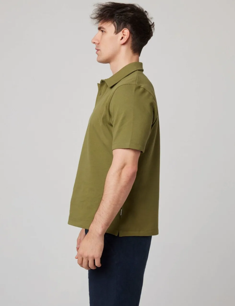 Pure Cotton Pique Polo Shirt
