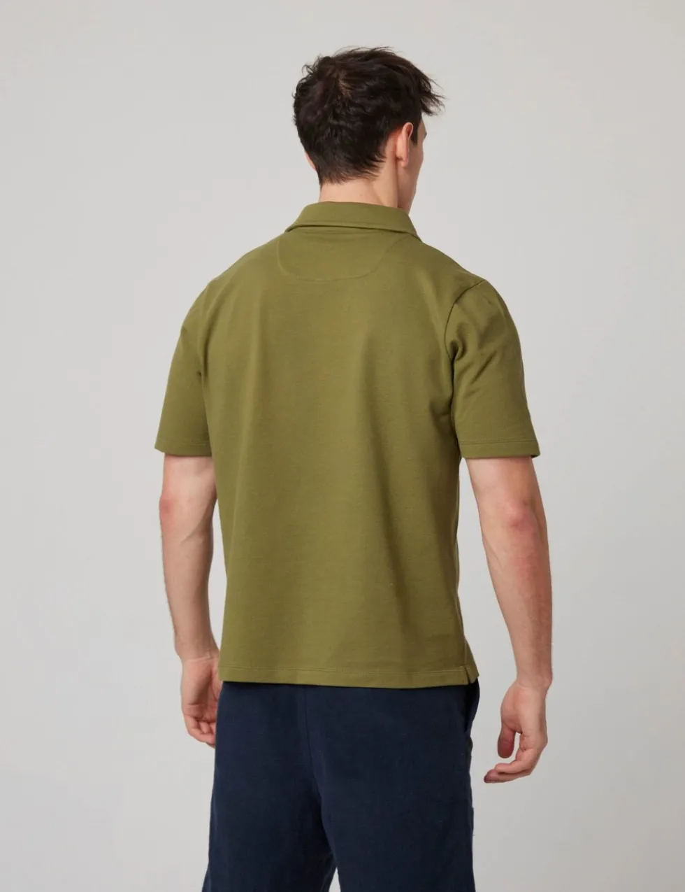 Pure Cotton Pique Polo Shirt