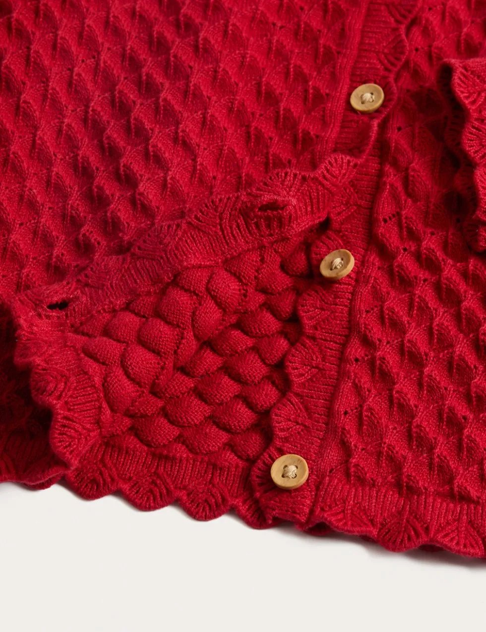Pure Cotton Pointelle Cardigan (2-8 Yrs)