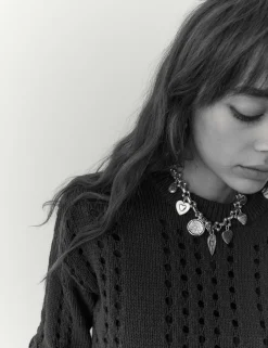 Pure Cotton Pointelle Jumper