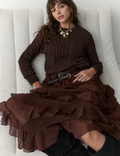 Pure Cotton Pointelle Jumper