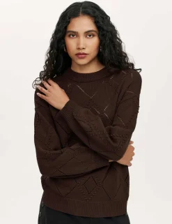 Pure Cotton Pointelle Jumper