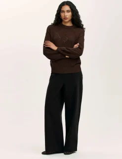 Pure Cotton Pointelle Jumper