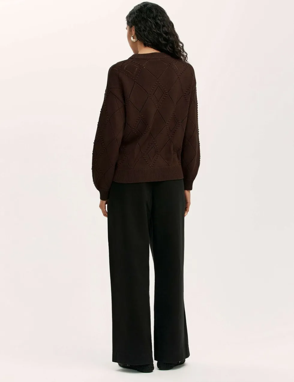 Pure Cotton Pointelle Jumper