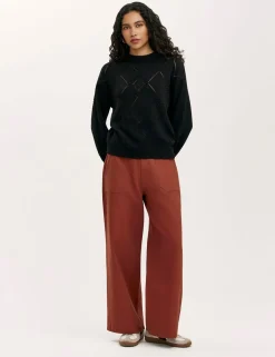 Pure Cotton Pointelle Jumper