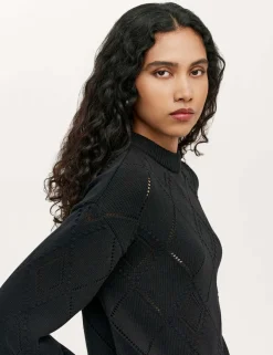Pure Cotton Pointelle Jumper