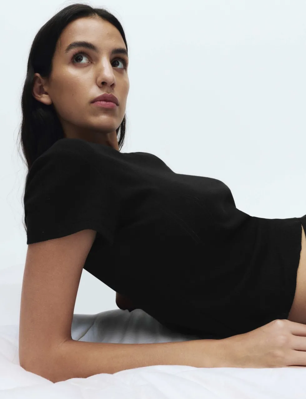 Pure Cotton Pointelle Pyjama Top