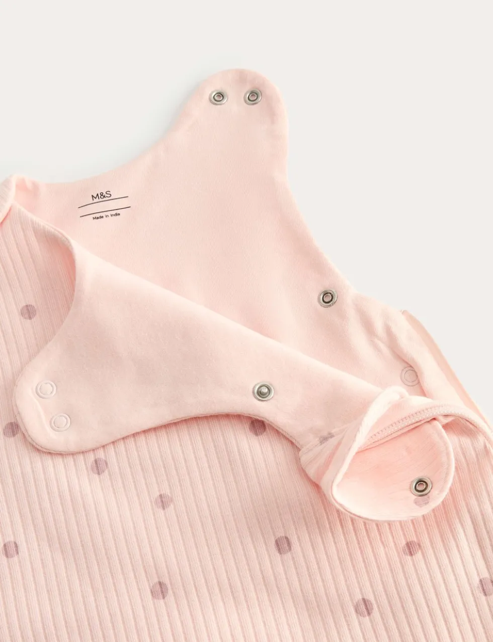 Pure Cotton Polka Dot 1.5 Tog Sleeping Bag (0-3 Yrs)