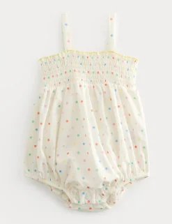 Pure Cotton Polka Dot Romper (0-2 Yrs)