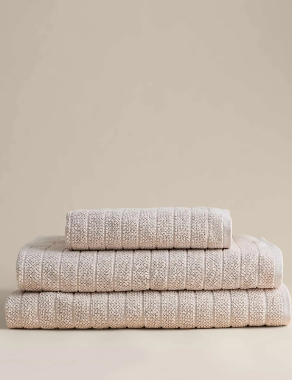 Pure Cotton Popcorn Stripe Towel