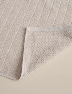 Pure Cotton Popcorn Stripe Towel