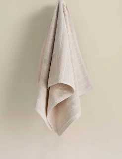 Pure Cotton Popcorn Stripe Towel
