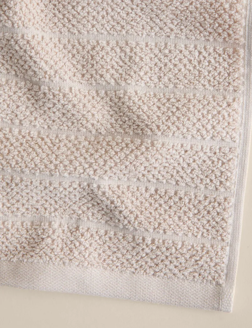 Pure Cotton Popcorn Stripe Towel