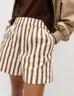 Pure Cotton Poplin High Waisted Shorts