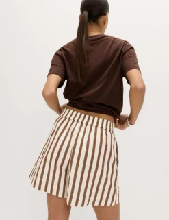 Pure Cotton Poplin High Waisted Shorts
