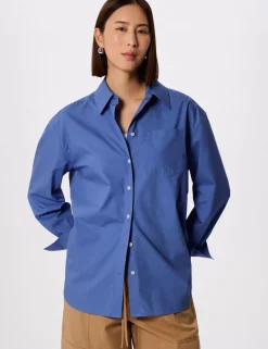 Pure Cotton Poplin Oversized Shirt