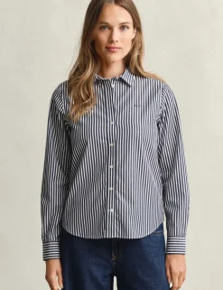 Pure Cotton Poplin Striped Shirt