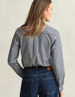 Pure Cotton Poplin Striped Shirt