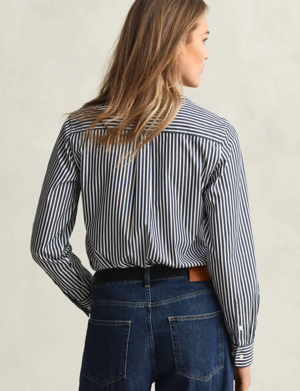 Pure Cotton Poplin Striped Shirt