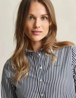 Pure Cotton Poplin Striped Shirt