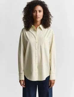Pure Cotton Poplin Striped Shirt