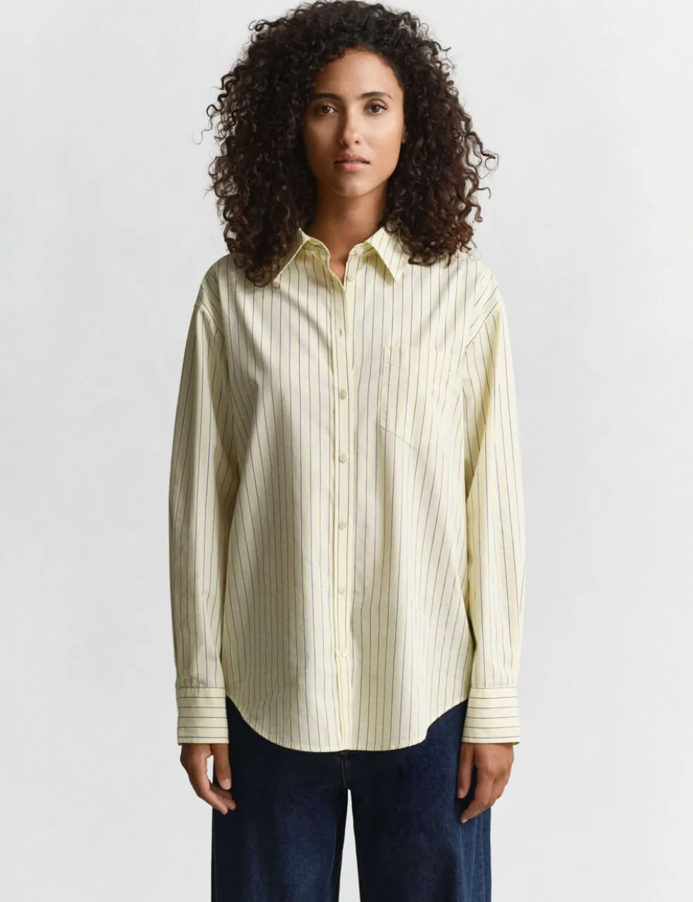 Pure Cotton Poplin Striped Shirt