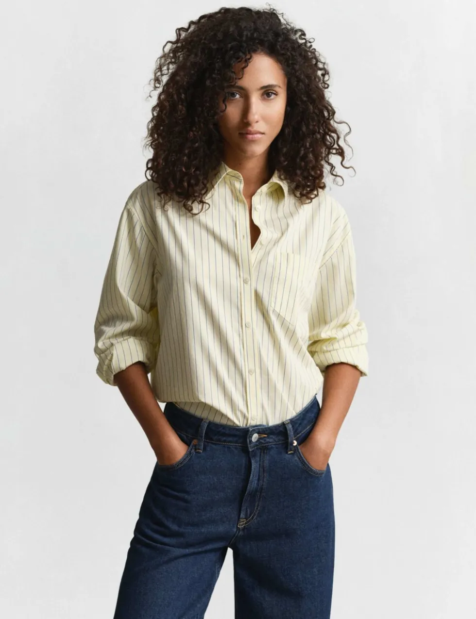 Pure Cotton Poplin Striped Shirt