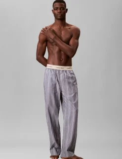 Pure Cotton Poplin Striped Pyjama Bottoms