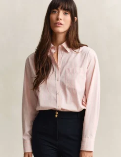 Pure Cotton Poplin Striped Shirt